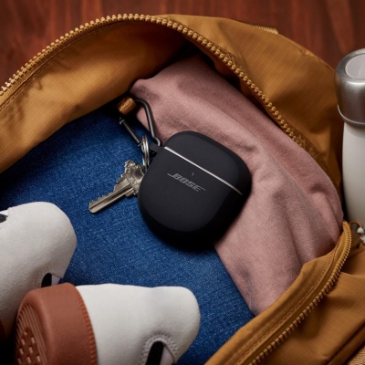 Husa din silicon pentru castile Bose QuietComfort Earbuds II Triple Black  