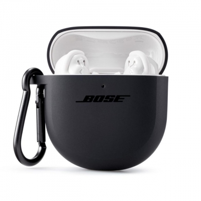 Husa din silicon pentru castile Bose QuietComfort Earbuds II Triple Black  