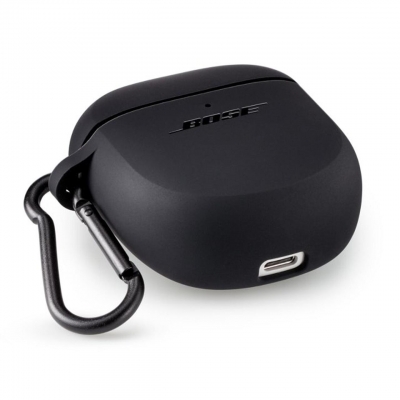 Husa din silicon pentru castile Bose QuietComfort Earbuds II Triple Black  