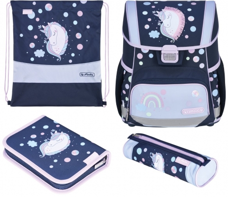 Ghiozdan echipat Loop Plus, Unicorn Dreams, Herlitz