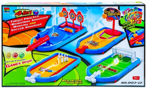 Joc 4 in 1, arunca la tinta, game set