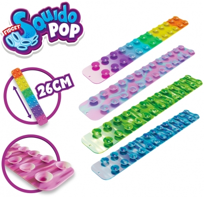 Jucarie antistres, Banda cu ventuze Squidopop, Toi-Toys