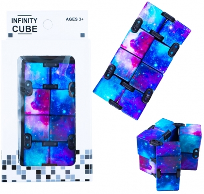 Jucarie antistres, cub miscari infinite, graffiti
