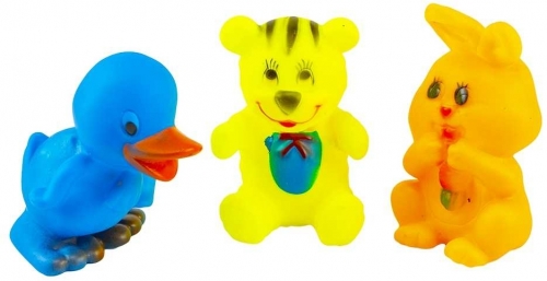 Jucarii chitaitoare animale, 3 buc/set 