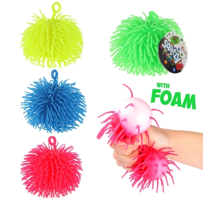 Jucarie pufferz, minge cu tepi, diverse culori, Toi-Toys