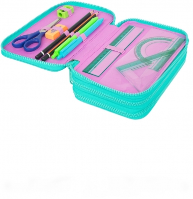 Penar echipat CoolPack Jumper 3, 46 piese, 3 fermoare, Happy donuts