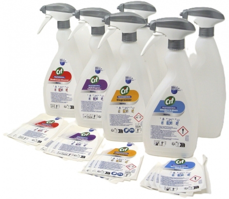 Kit pentru sticle de dozare Cif profesional