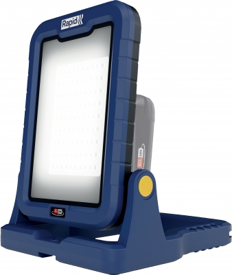 Lampa de lucru LED pliabila Rapid BWL 2400, 2400 lm, 18V P4A, fara baterie, negru-albastru