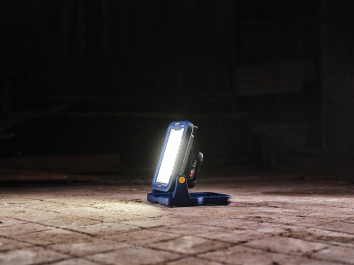 Lampa de lucru LED pliabila Rapid BWL 2400, 2400 lm, 18V P4A, fara baterie, negru-albastru