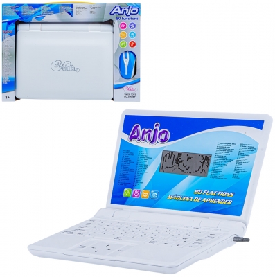 Laptop educativ de jucarie albastru Anjo
