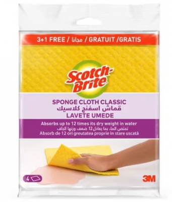 Lavete tip burete Scotch-Brite, 3 + 1 buc/set