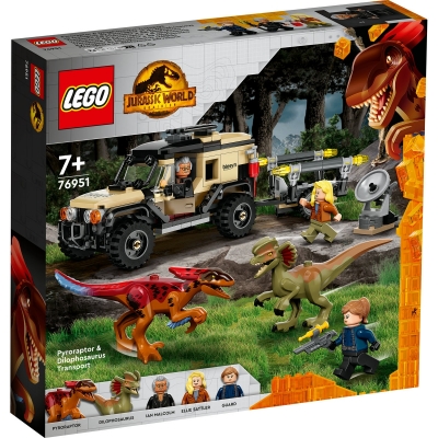 Transportul de Pyroraptor şi Dilophozaur 76951 LEGO Jurassic World 