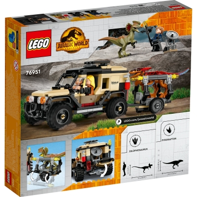 Transportul de Pyroraptor şi Dilophozaur 76951 LEGO Jurassic World 
