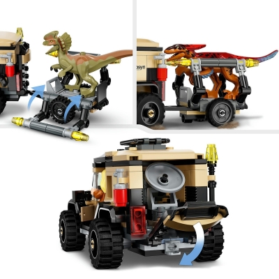 Transportul de Pyroraptor şi Dilophozaur 76951 LEGO Jurassic World 