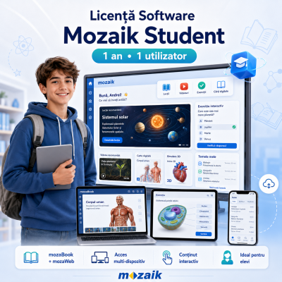 Licenta software educational Mozaik Student, 1 an, 1 utilizator