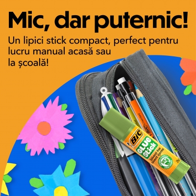 Lipici BIC solid, Eco Decor, 8 gr, 4 buc/set