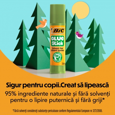 Lipici BIC solid, Eco Decor, 8 gr, 4 buc/set