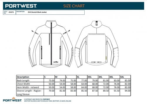 Jacheta de lucru stretch, Gri metalic, Regular, Portwest EV4