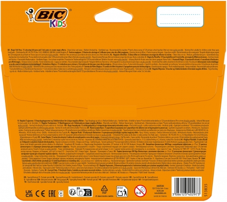 Markere BIC colorate lavabile Colour&Erase, 18 culori/set