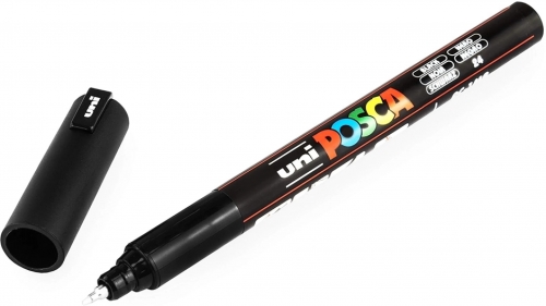 Marker cu vopsea Posca PC-1M, varf 0.7 mm , 8 culori/set