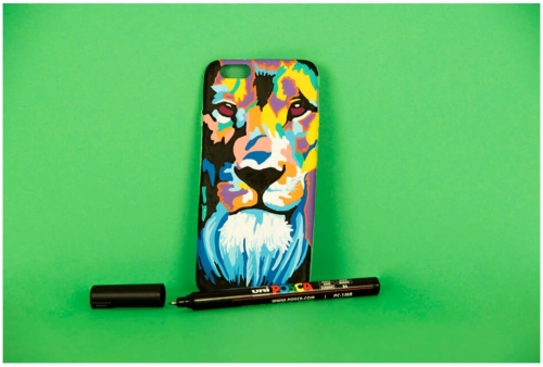Marker cu vopsea Posca PC-1M, varf 0.7 mm, culori pastel, 8 culori/set