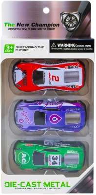 Masinute cu frictiune, 3 buc/set