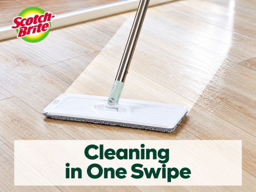 Mop Hands-Free Scotch-Brite 3M cu galeata compacta, 1 mop + 1 galeata