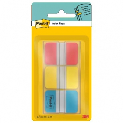 Notite adezive Post-it Index Strong, Mediu, 25,4 mm x 38,1 mm, 66 File