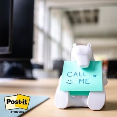 Notite transparente Post-It, portocaliu 73 x 73 mm, 36 file/buc, 3M