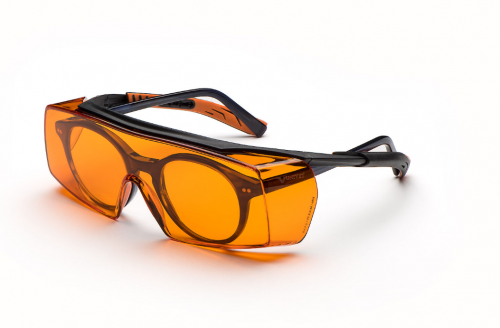 Ochelari de protectie Univet 5X7, lentile portocalii UV525, Vanguard PLUS, rama Black/Orange