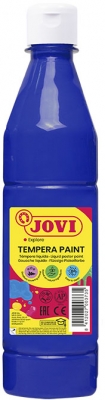 Vopsea tempera lichida, flacon 500 ml, albastru deschis, Jovi