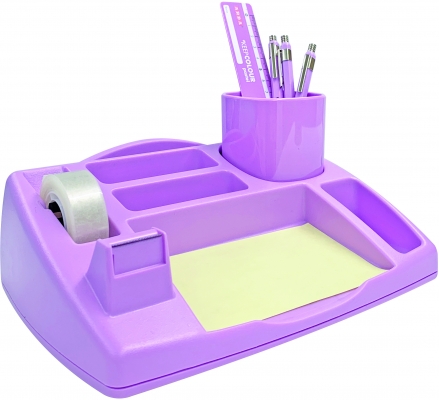 Organizator birou, plastic, lilla Keep Colour Pastel, Arda