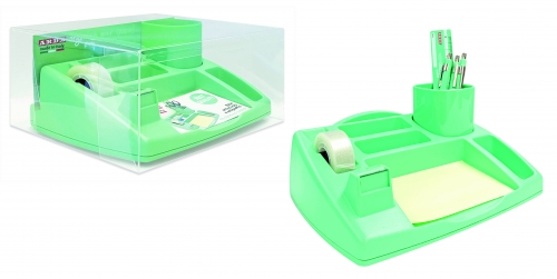 Organizator birou, plastic, verde, Keep Colour Pastel, Arda