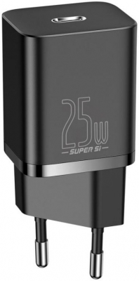 Incarcator Baseus Super Si, Quick Charge 25W, 1 x USB Type-C 5V/3A, negru