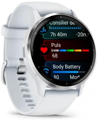 Ceas Garmin Venu 3 Silver/Whitestone