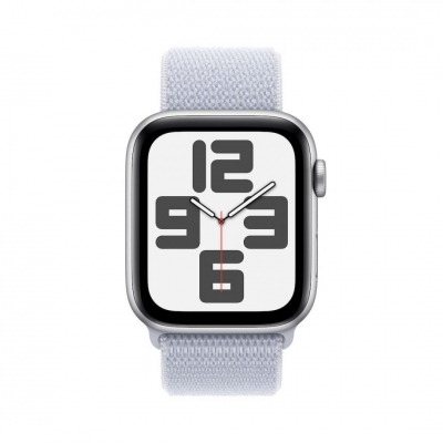 Apple Watch SE (2024), GPS, Carcasa Aluminiu, Sport Loop