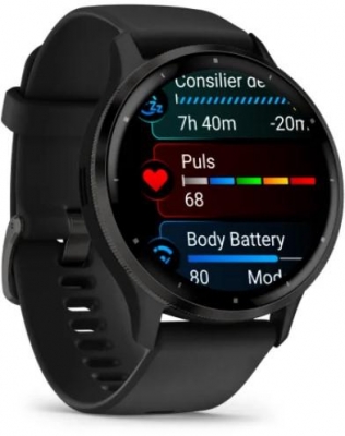 Ceas smartwach Garmin Venu 3, negru