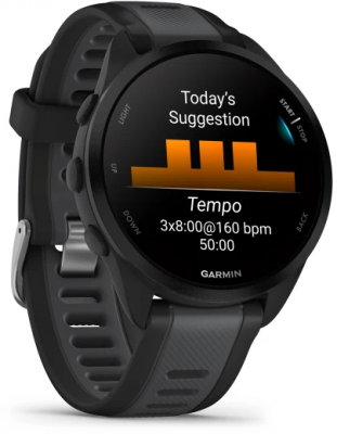 Ceas Garmin Forerunner 165, Black/Grey