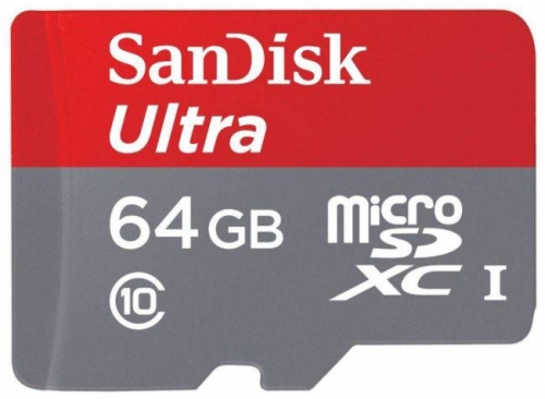 Card de Memorie SanDisk Ultra microSD, 64GB, Class 10