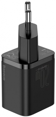 INCARCATOR retea Baseus Super Si, Quick Charge 20W, 1 x USB Type-C 5V/3A max, negru
