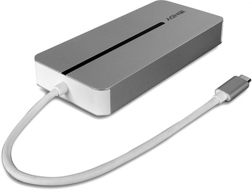 Lindy DST-Mx Duo Mini Docking Station USB Type-C, Dual display (4k), 100W Pass-through charging, rezolutie single display 4k@60, rezolutie dual display 4k@60 + 4k@30, 2x USB Type A, 1x USB-C (PD & Data), 2x HDMI, 1x RJ45, 2x Card reader (microSD & SD), 1x 3.5mm audio jack