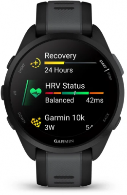Ceas Garmin Forerunner 165, Black/Grey