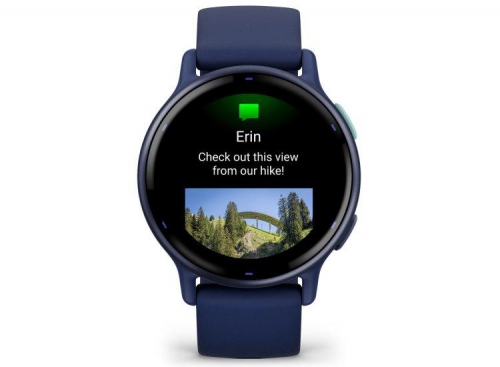 Ceas smartwatch Garmin vívoactive 5 Blue/Blue Metal