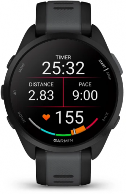 Ceas Garmin Forerunner 165, Black/Grey