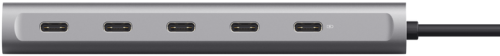 Hub Trust Halyx, 5 porturi USB-C 3.2 gen 1: 1 USB-C 100W PD port / 4 USB-C data ports, USB PD 3.0, gri