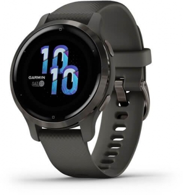 Ceas Smartwatch Garmin Venu 2S, GPS Wi-Fi, Grey + Slate
