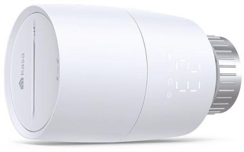 TP-LINK KE100, Termostat smart wireless pentru calorifer, 2.4 GHz Wi-Fi, 868 MHz, Android 5.0 sau mai recentă, iOS 10 sau mai recentă.