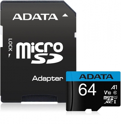 Card de Memorie MicroSDXC Adata Premier, 64GB, Class 10, cu adaptor