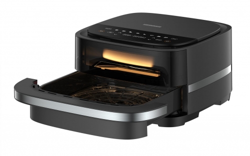 FRITEUZĂ CU AER CALD ȘI CUPTOR PIZZA 2 ÎN 1 HEINNER Pizza EasyFry HPAF-B4DC22BK