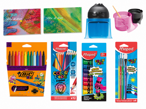 Pachet complet pentru desen, colorat si pictura
